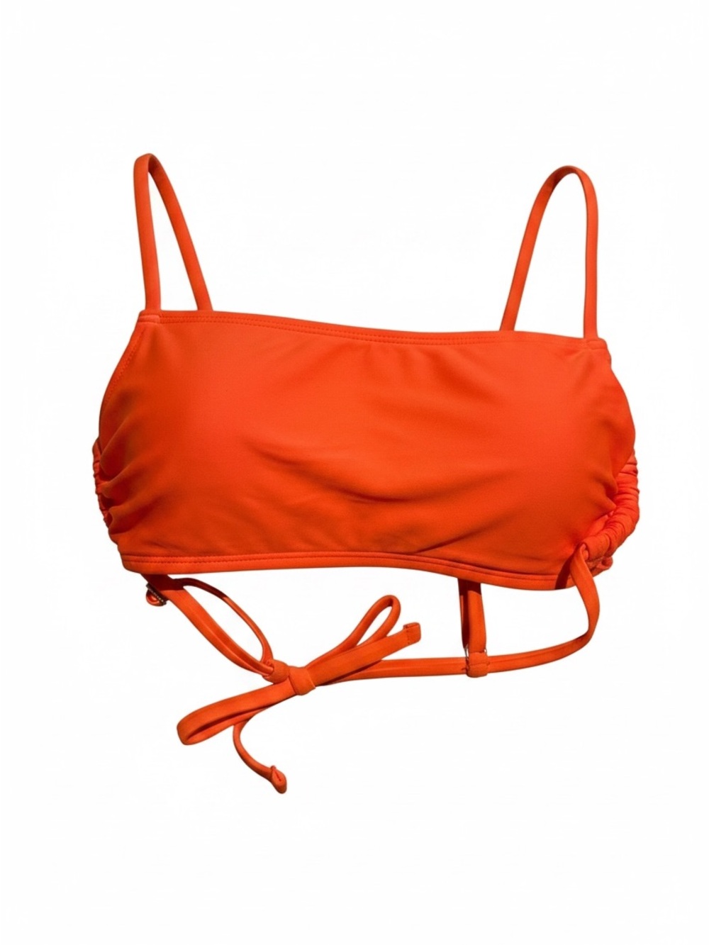 Wild Fable Bandeau Bikini Top M Orange New